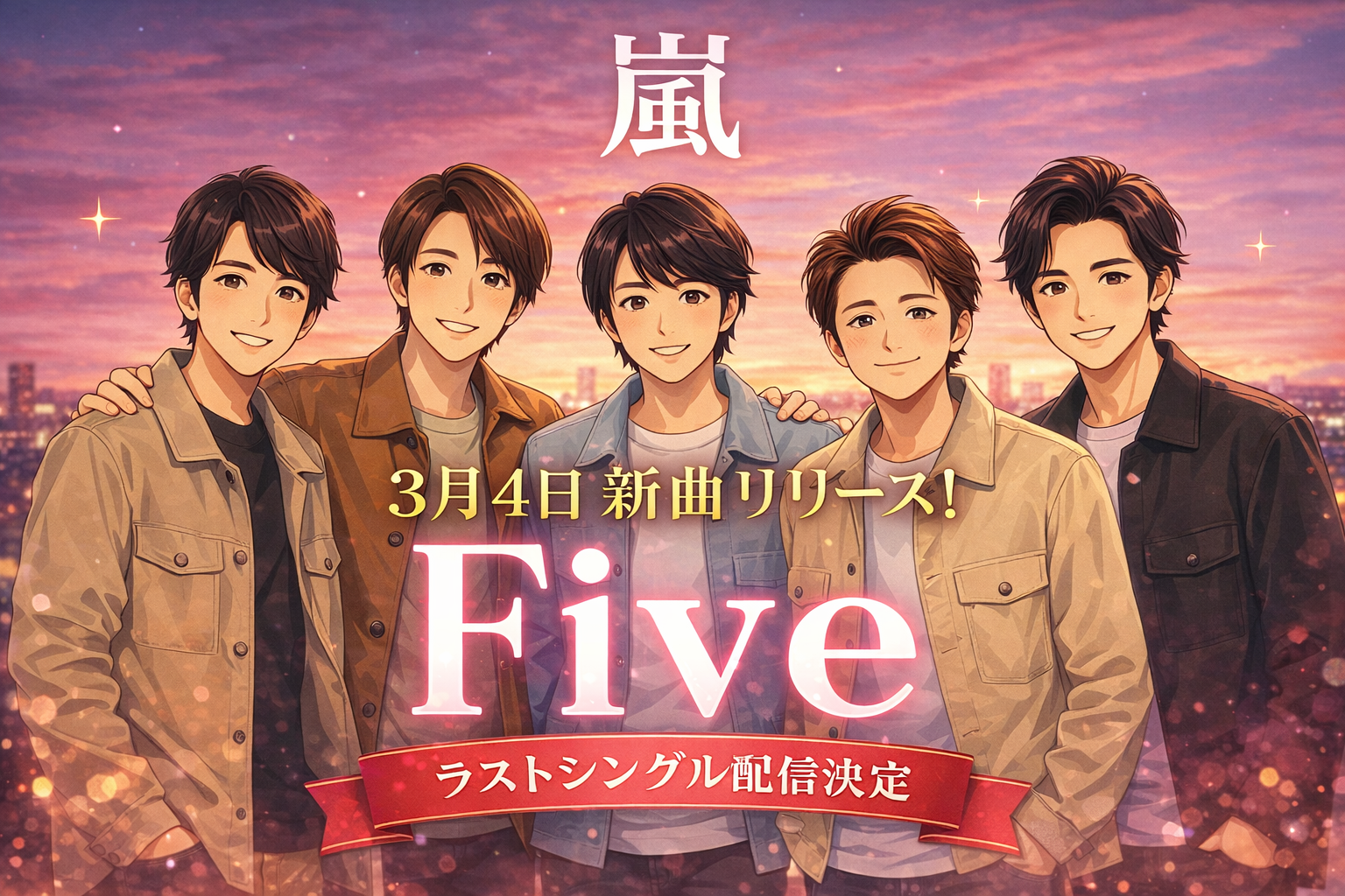 嵐が〝ラストシングル〟「Five」を3・4配信 5・31活動最終日に 